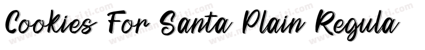 Cookies For Santa Plain Regular字体转换
